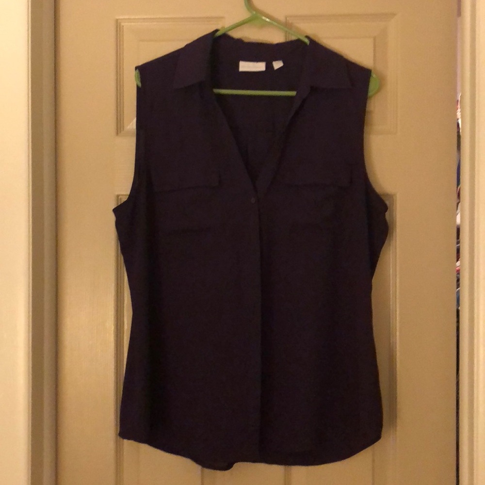 Deep purple silky top